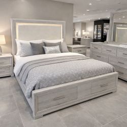 🔥 Modern Queen Storage Bedroom Set – ONLY $1198! 🔥