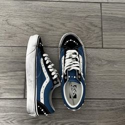 Vans Old Skool 36 Pearlized Navy Blue Shoes