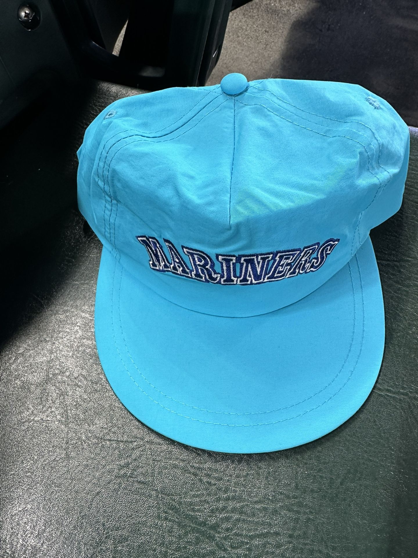 2024 Seattle Mariners '90s 1990's Night Neon Blue Cap Hat Snapback SGA 4/27/24 Brand New