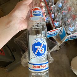 State of Colorado Centennial 100 years Commemorative Pepsi bottle 1(contact info removed)