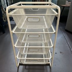 IKEA Algot Metal Mesh Drawer Unit