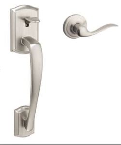 Kwikset Signature Series Satin Nickel Front Door Handleset – New/Open Box
