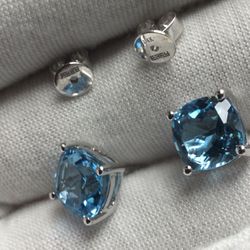 14k White Gold EFFY Studs