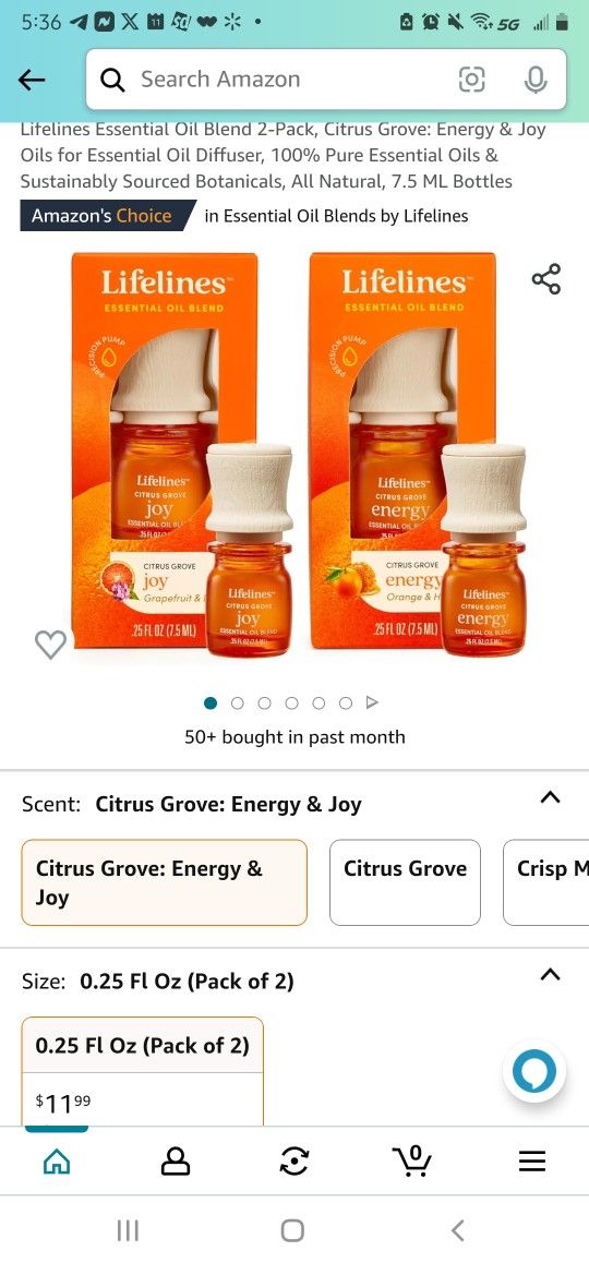 2 pack essential oil blends citrus grove