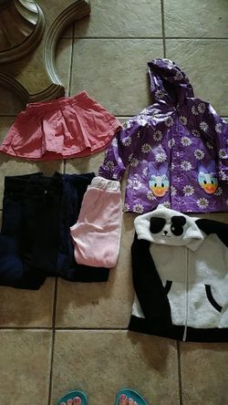 Girls clothing and jackets