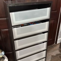 IKEA DRAWER/ DRESSER WITH GLASS