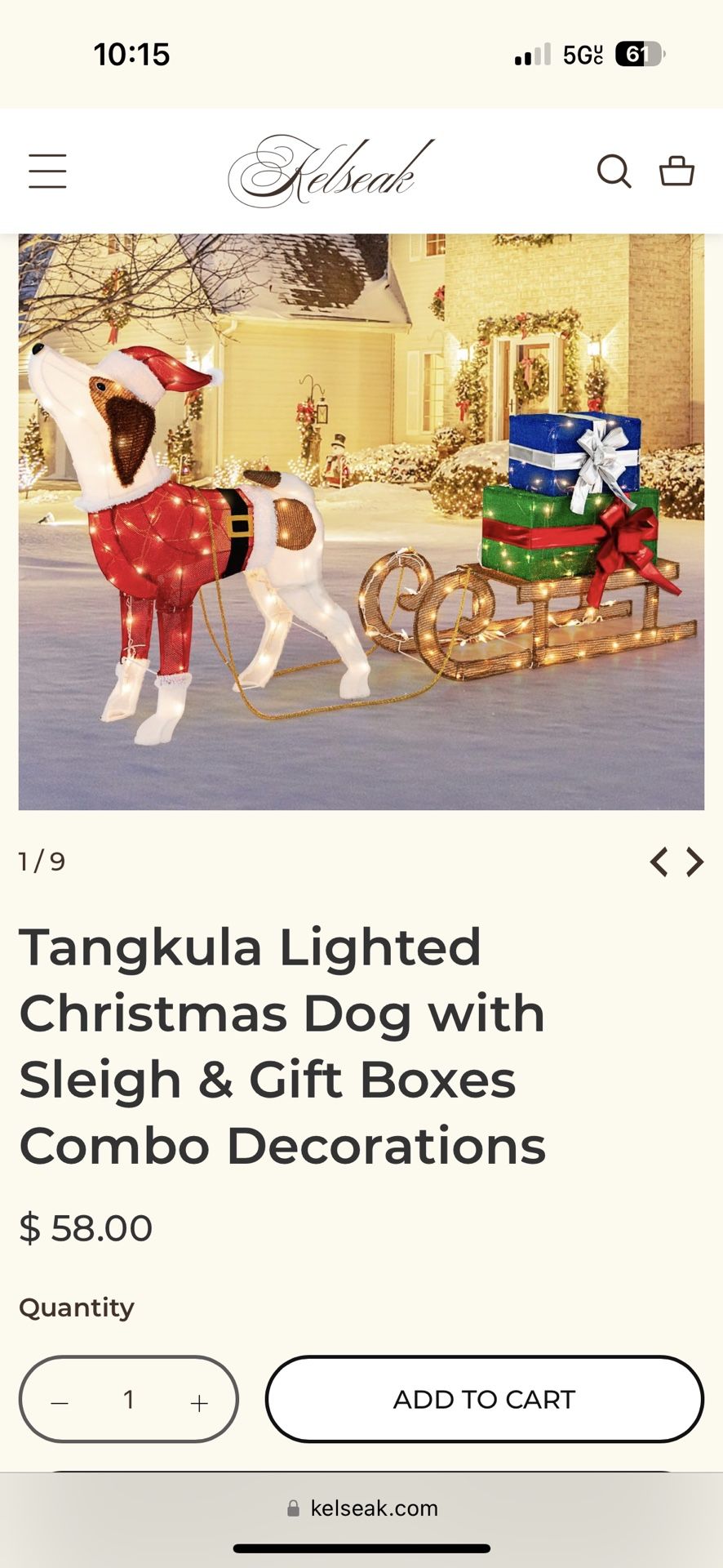 80$$ 🔥🔥Xmas Dog Sleight Brand New