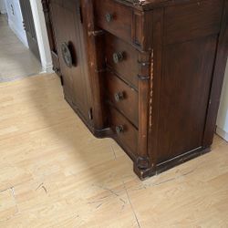 FREEE!!!  Solid Wood Cabinet  No Holds