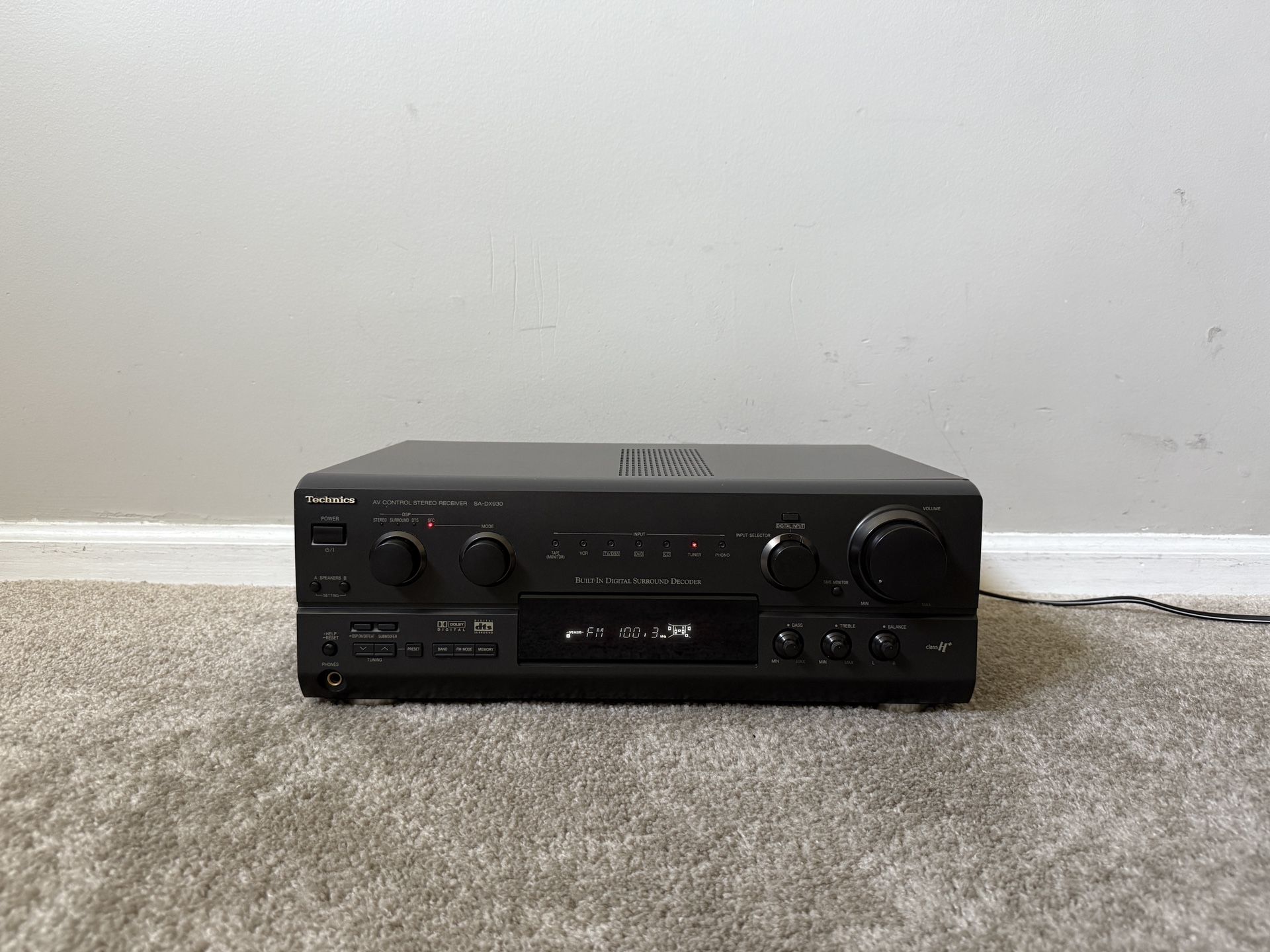 Technics SA-DX930 5.1 Home Theater Surround Receiver