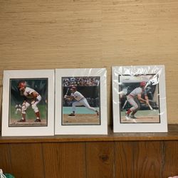 Pete Rose Photo file Matted Prints 