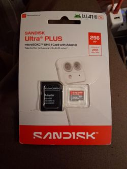 SanDisk Ultra Plus 256GB microSDXC Card with Adapter