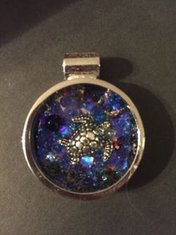 Handmade turtle pendant