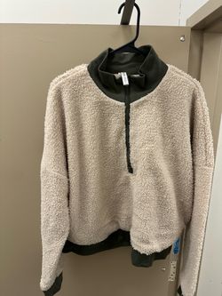 Fabletics Sherpa Quarter-Zip Pullover