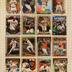 Baltimore Orioles 16 Card Baseball Lot! Rookies, Prospects, Parallels, Short Prints, Variations & More!