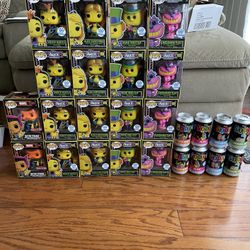 Black Light Funko Pop Lot