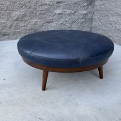 Leather Ottoman