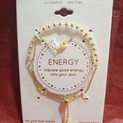 Unwritten 14k Gold Plated Bracelet Energy