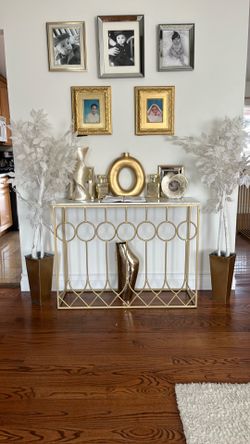 Marble top sofa table