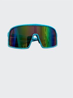 Baseball Sun Glasses Blue Cotton Candy Style