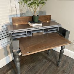Antique Spinet Wood Desk