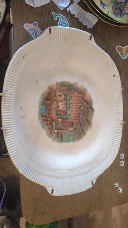 vintage Salem China Colonial Fireside oval serving bowl
