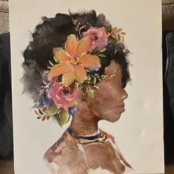 Beautiful young lady 3D Painting 