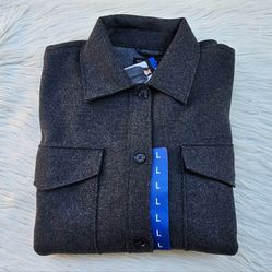 Banana Republic Women Shirt Jacket Button 4 Pocket Jacket Size Large