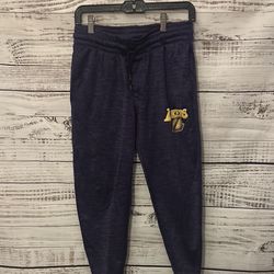 Women purple Los Angeles Lakers jogger sweatpants size small