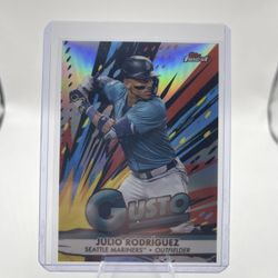 2025 Topps Finest Julio Rodriguez Gusto Case Hit SSP Mariners