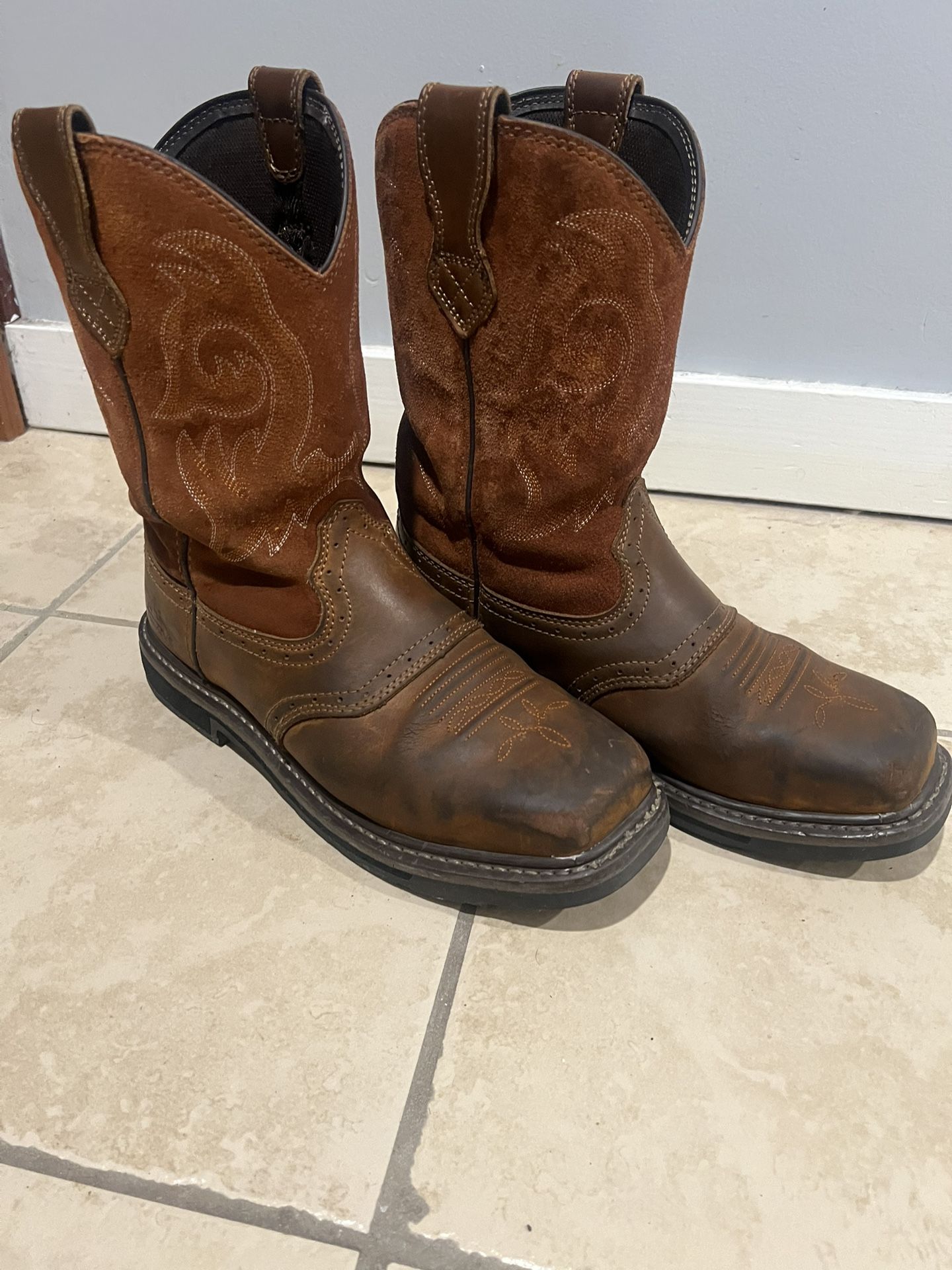 Steel Toe Cowboy Boots 