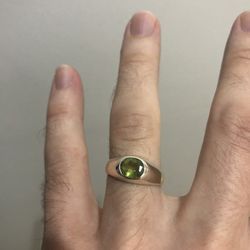 Peridot Sterling Silver Ring