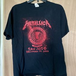 Metallica Shirt 2009 San Jose