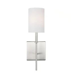 Brand New - Generation Lighting 1-Light Wall Sconce Brushed Nickel