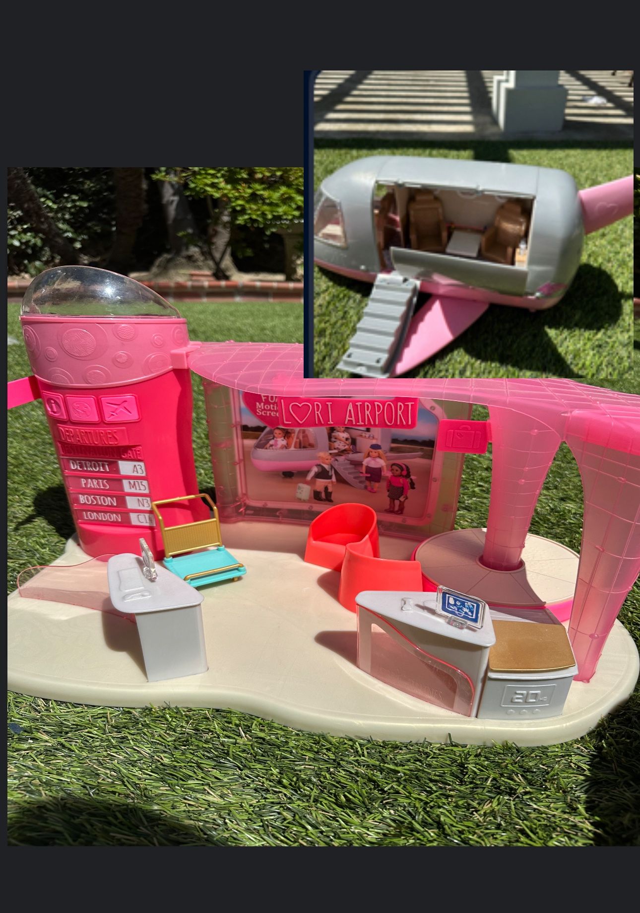 Barbie Doll Airport Set American Girl Doll Airplane And Airport