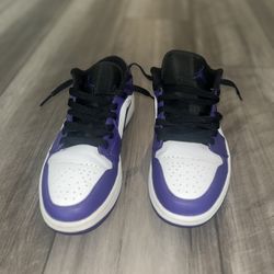 Jordan 1 Low Court Purple White (AUTHENTIC