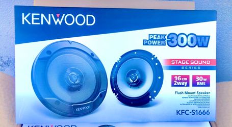 Kenwood 6-1/2 car Audio Speakers new