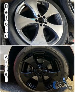 RIM BLACK OUT & CALIPER PAINTING