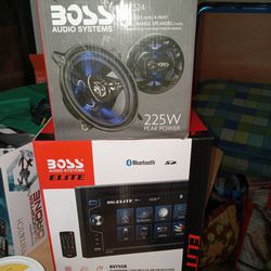 Both boss Cd/dvd Touch Screen And Boss Door Speakers Brand New In Boxes Never Installed 