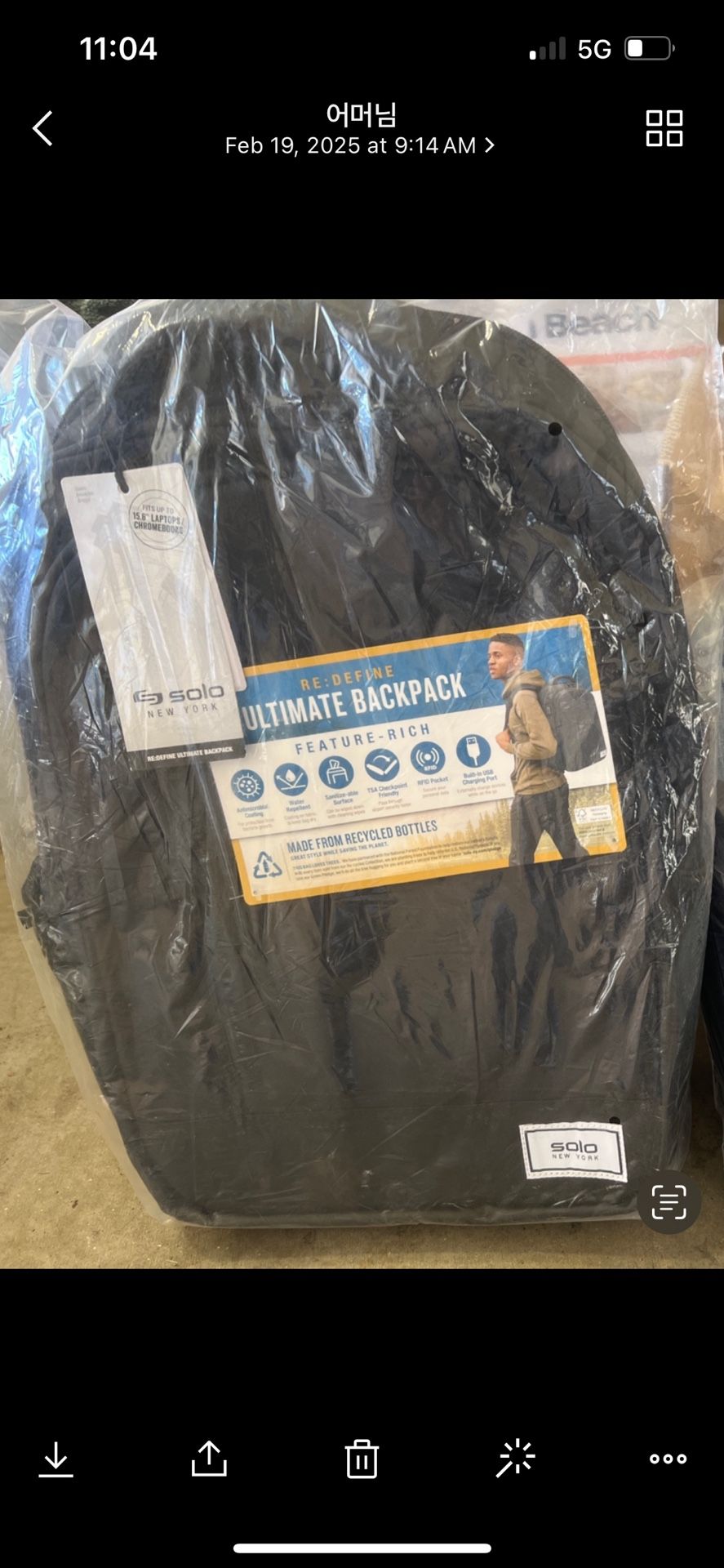 Solo New York Backpack Black