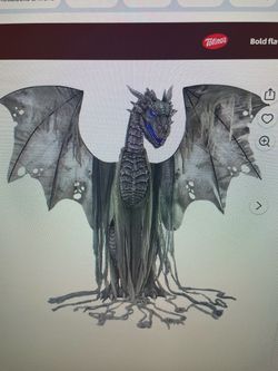 Halloween 7ft Winter Dragon Animatronic