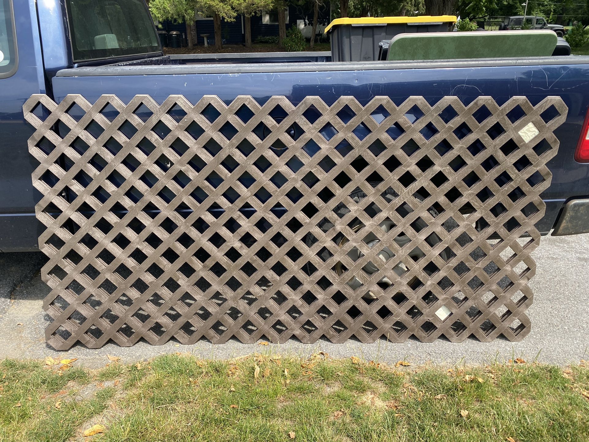 (3) 4’x(8’ Brown Plastic Lattice Panels - NEW - Marietta, Pa Pick