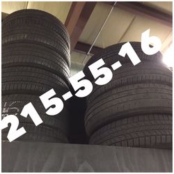 215-55-16 used tires on sale free installation