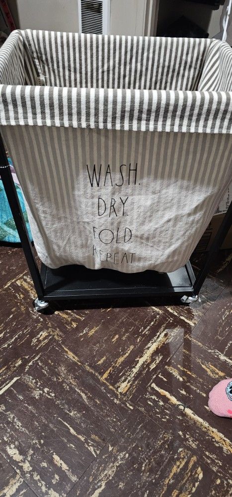 Cute Laundry Basket With Wheels.