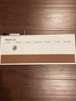 Weekly Dry Erase Calendar