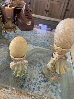 Figurines - Set of 2 $20   , Looks Great In Any Cabinets, Buffet 