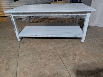 New! Rustic Solid Wood Coffee Table