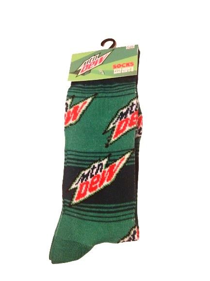 'Mtn Dew' Novelty Crew Socks - Size 6 - 12 *NEW*