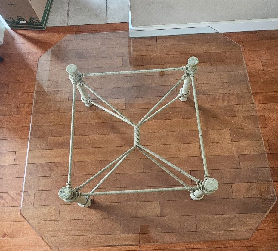 Beveled Glass Coffee Table