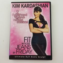 Kim Kardashian Fit in Your Jeans by Friday Ultimate Butt Body Sculpt (DVD, 2009)