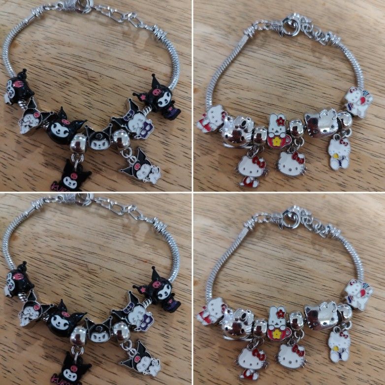 Hello Kitty Or Kuromi Charm Bracelets $15 Each